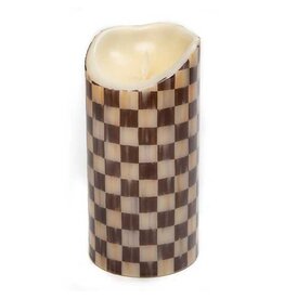 MacKenzie-Childs Courtly Check Flicker 8" Pillar Candle
