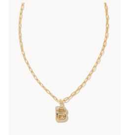 Kendra Scott Crystal Letter Pendant Necklace - Letter B