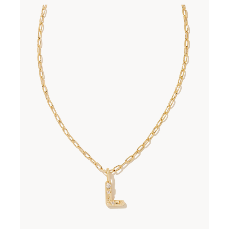 Kendra Scott Letter Disc Pendant Necklace - Gold – Cat's Meow Personalized  Gifts