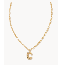 Kendra Scott Crystal Letter Pendant Necklace - Letter C