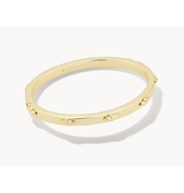 Kendra Scott Abbie Metal Bangle Bracelet in Gold - M/L