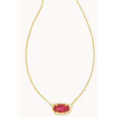 Elisa Pendant Necklace Gold Berry Kyocera Opal