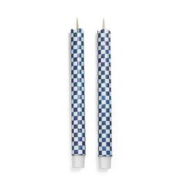 MacKenzie-Childs Royal Check Flicker Taper Candles - Set of 2
