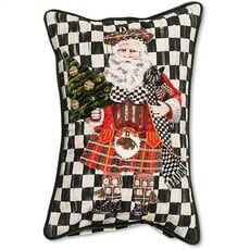 MacKenzie-Childs MacKenzie-Childs Scottish Santa Vertical Lumbar Pillow