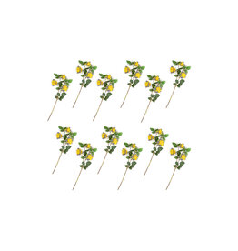 MacKenzie-Childs Wild Rose Spray - Yellow - Single