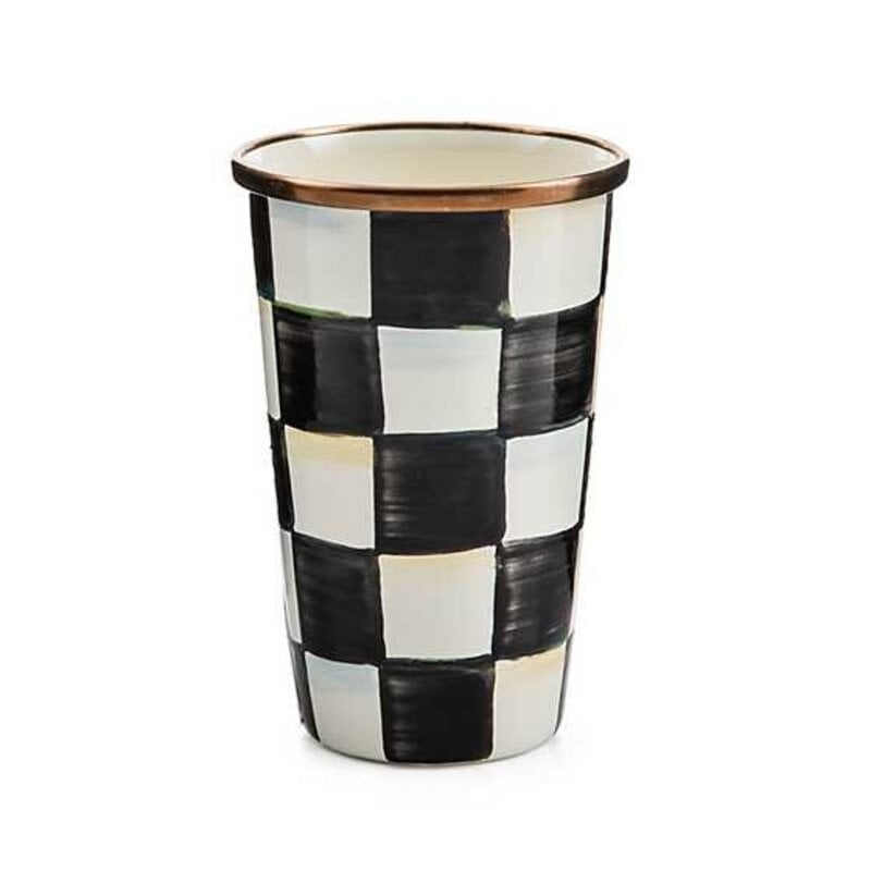 MacKenzie-Childs Courtly Check Enamel Tumbler - 10 ounce