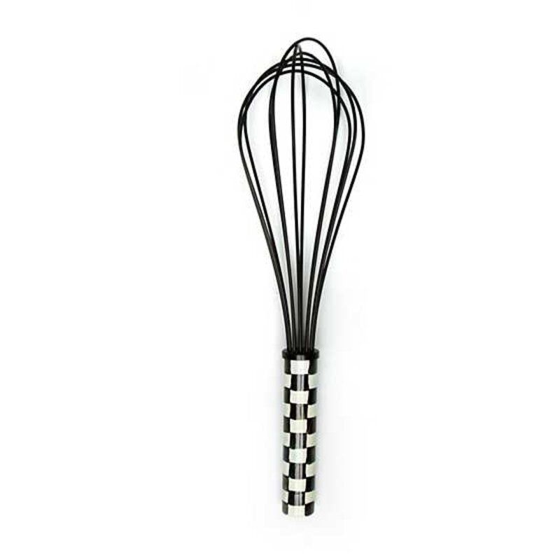 MacKenzie-Childs Courtly Check Large Whisk - Black