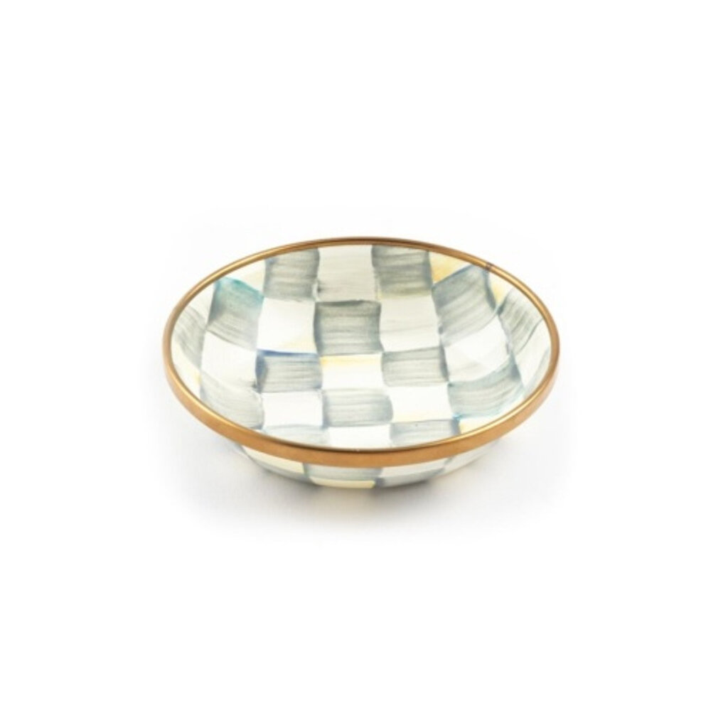 MacKenzie-Childs Sterling Check Enamel Dipping Bowl