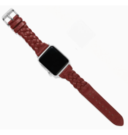 Sutton Braided Watch Band - Burgundy