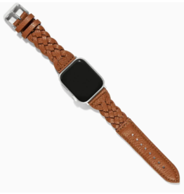 Brighton Sutton Braided Brown Leather Watch Band