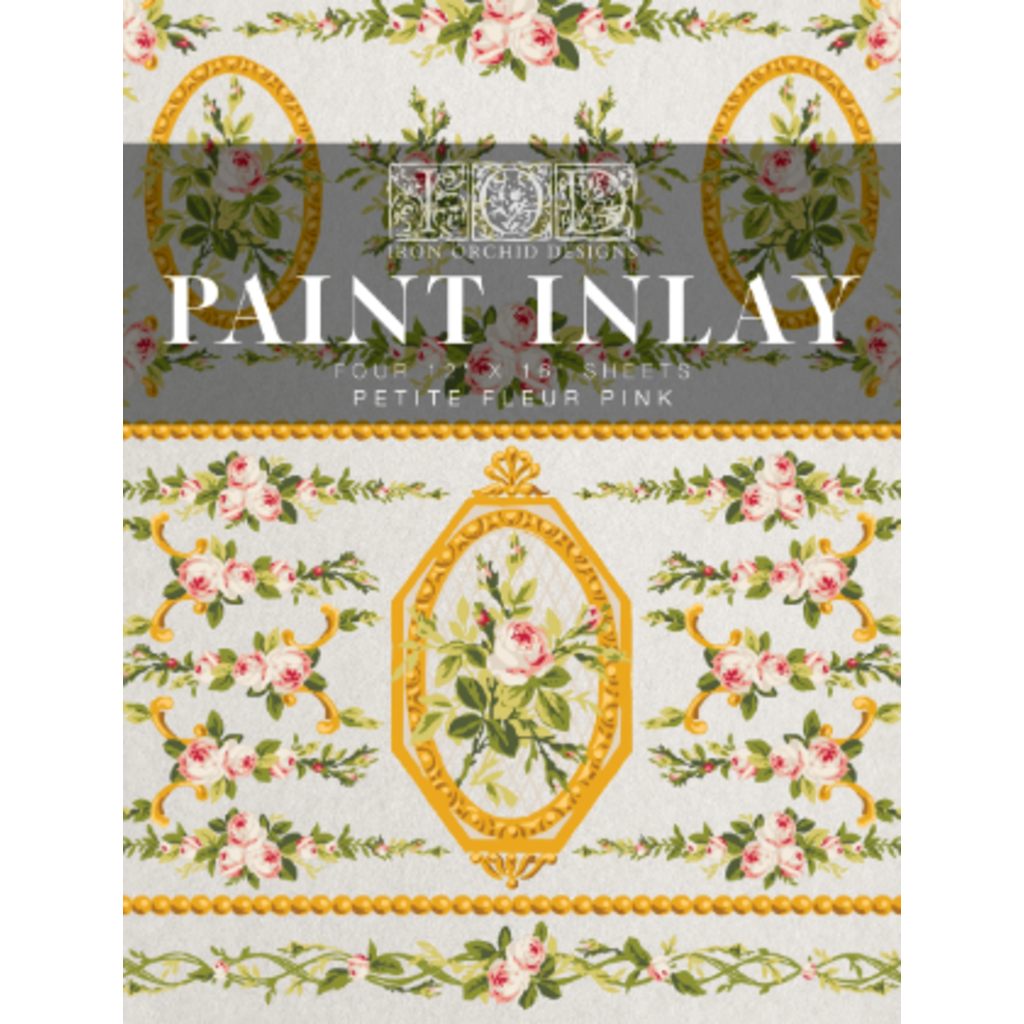 Iron Orchid Designs Petite Fleur Pink Paint Inlay