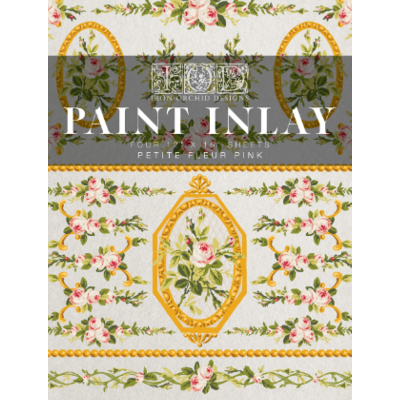 Iron Orchid Designs Petite Fleur Pink Paint Inlay