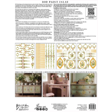 Iron Orchid Designs Petite Fleur Pink Paint Inlay