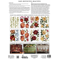Iron Orchid Designs Collage Des Fleurs Transfer