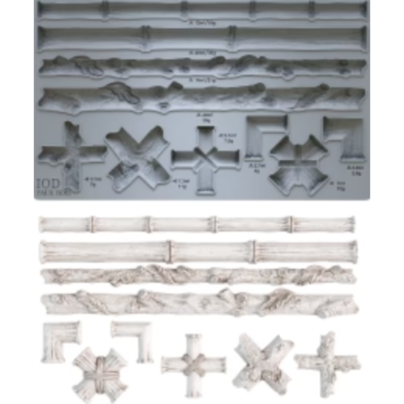 Iron Orchid Designs Faux Bois Mould Set