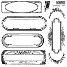 Iron Orchid Designs Apothecary Labels stamp set