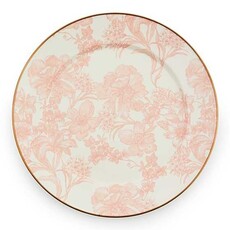 English Garden Enamel Charger/Plate - Rosy