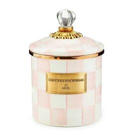 MacKenzie-Childs Rosy Check Small Canister