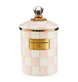 MacKenzie-Childs Rosy Check Medium Canister