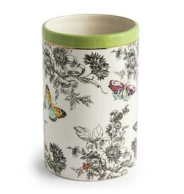 MacKenzie-Childs Butterfly Toile Short Vase