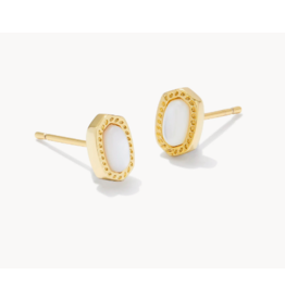 Kendra Scott Mini Ellie Stud Earring - Gold Ivory MOP