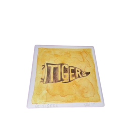 Columbia Coaster - Go Tigers Pennant