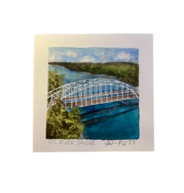 Jefferson City Mini  Art - Missouri River Bridge