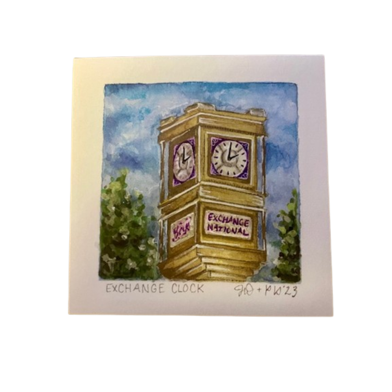 Jefferson City Mini  Art - Exchange Clock