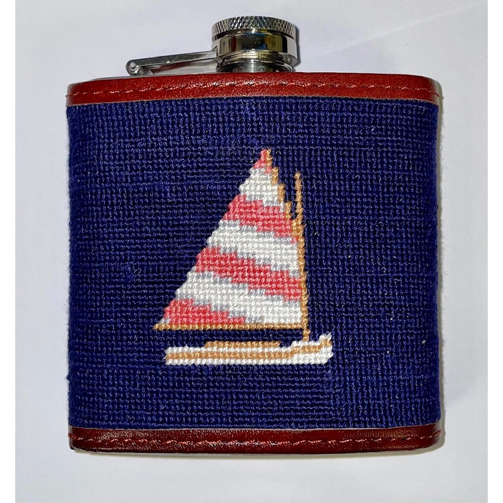 Needlepoint Flask - Sailboat