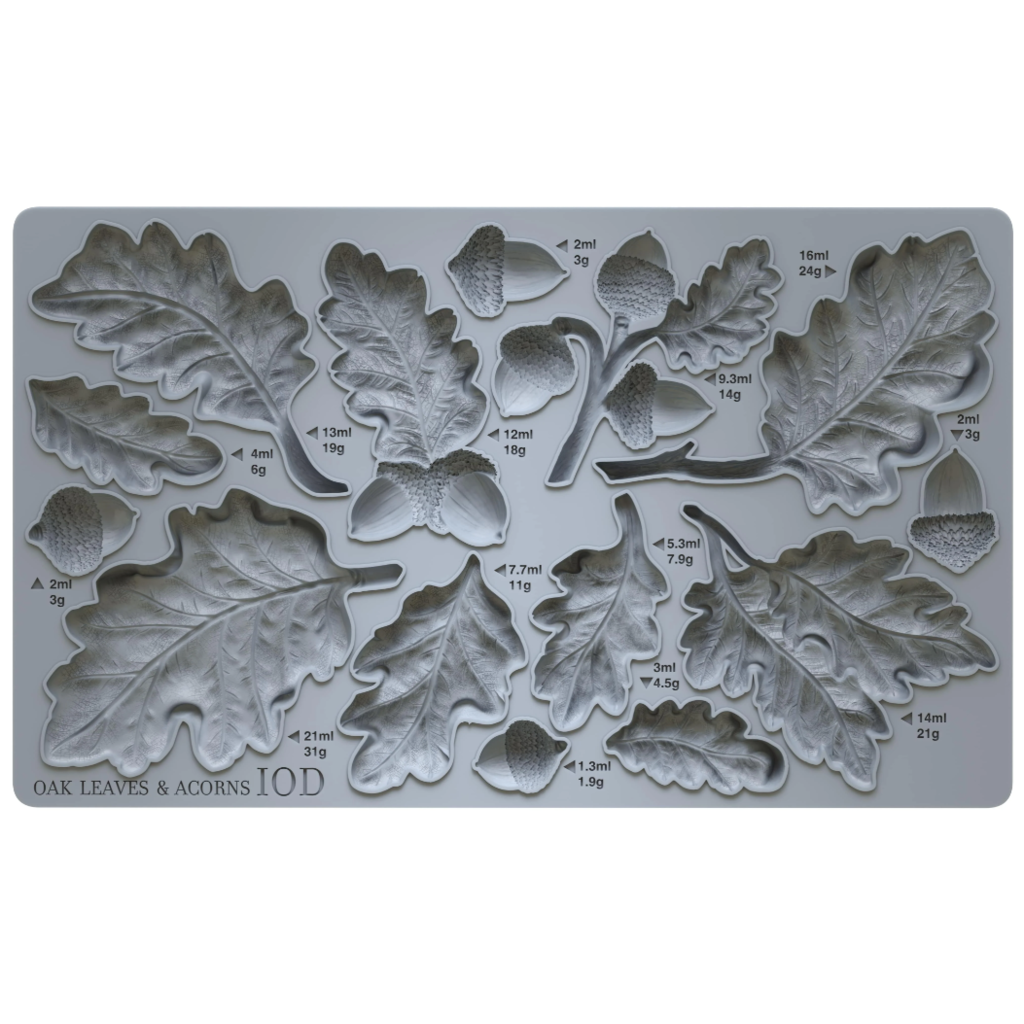 Iron Orchid Designs Oak Leaves & Acorns Mould
