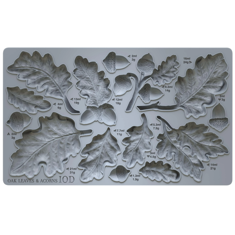 Iron Orchid Designs Oak Leaves & Acorns Mould