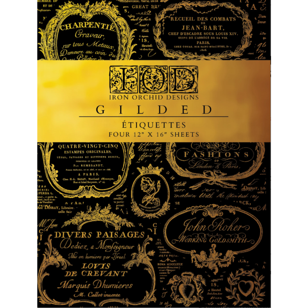 Iron Orchid Designs Etiquettes Foil Transfer