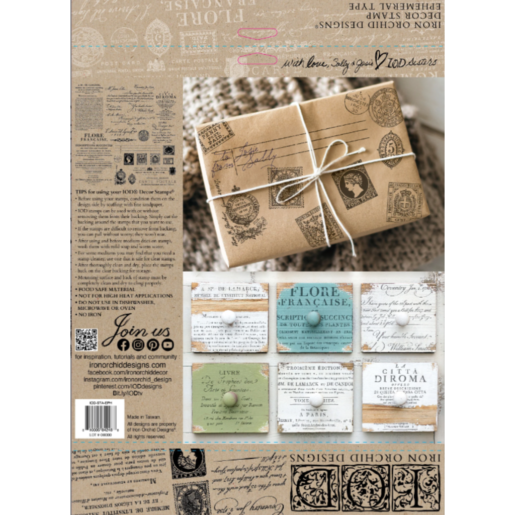 Iron Orchid Designs Ephemeral Type Stamp