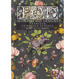 Iron Orchid Designs Fairytale Florals Transfer