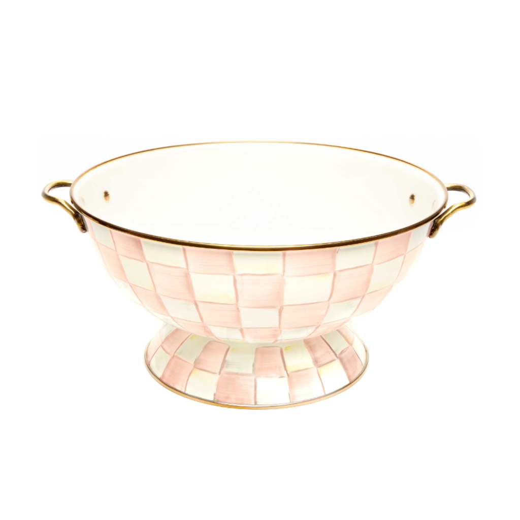 MacKenzie-Childs Rosy Check Everything Bowl
