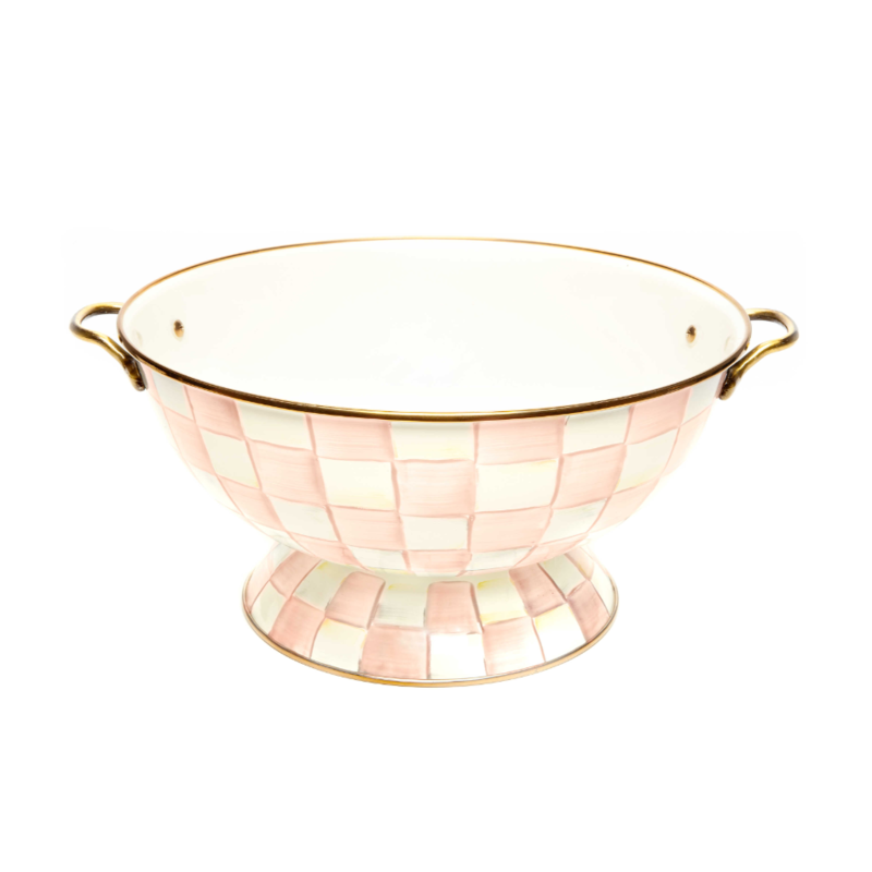 MacKenzie-Childs Rosy Check Everything Bowl