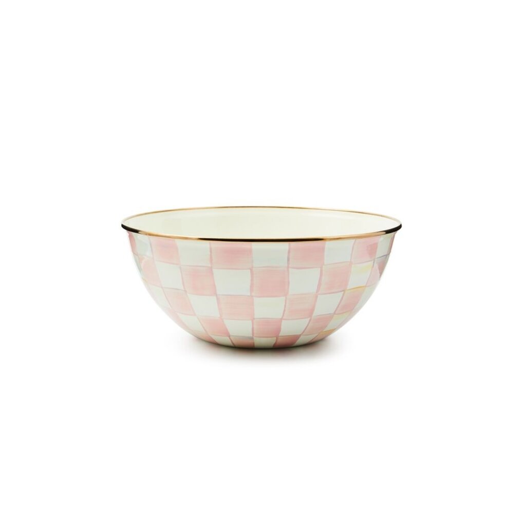 MacKenzie-Childs Rosy Check Large Everyday Bowl