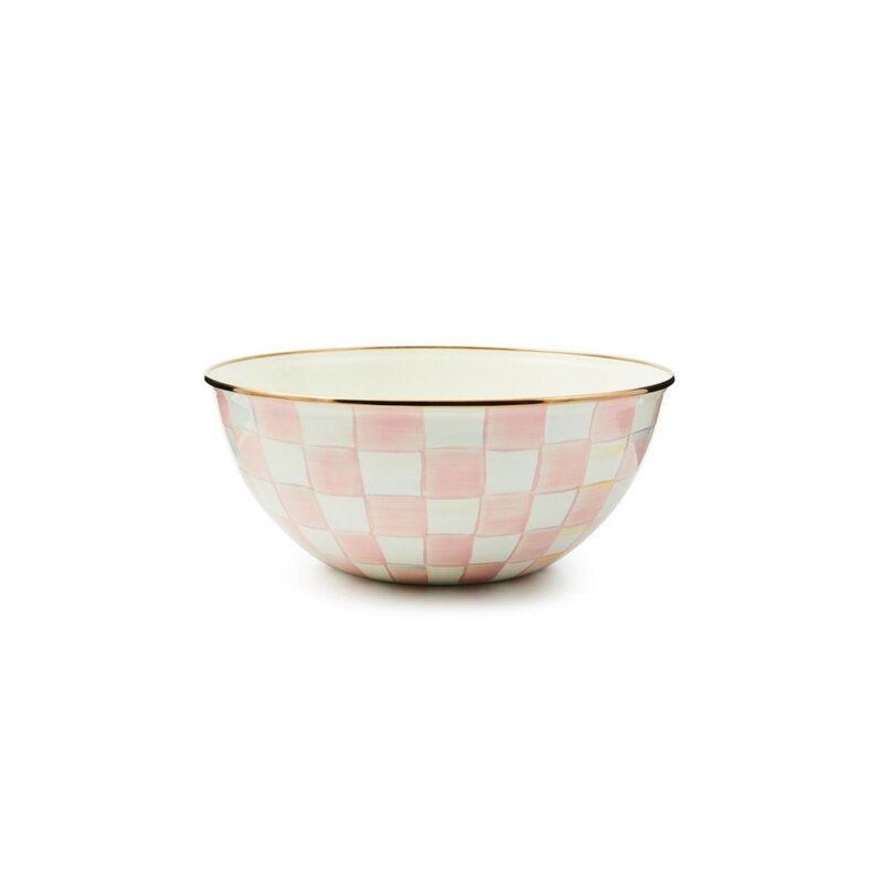 MacKenzie-Childs Rosy Check Large Everyday Bowl