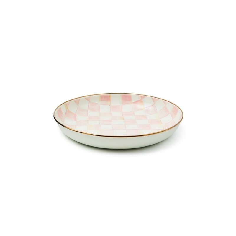 MacKenzie-Childs Rosy Check Abundant Bowl