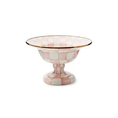 MacKenzie-Childs Rosy Check Large Compote