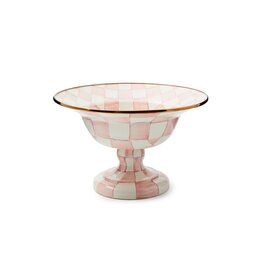 MacKenzie-Childs Rosy Check Large Compote