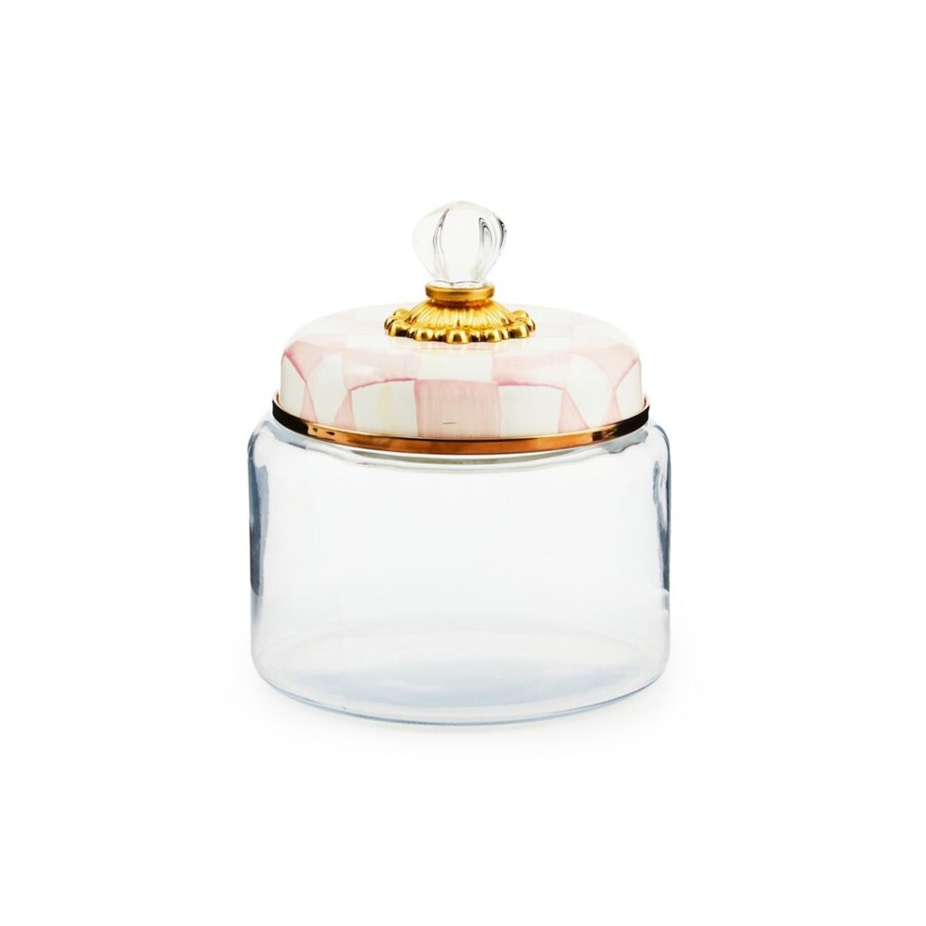 MacKenzie-Childs Rosy Check Kitchen Canister - Small