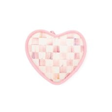 MacKenzie-Childs Rosy Check Heart Potholder