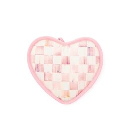MacKenzie-Childs Rosy Check Heart Potholder