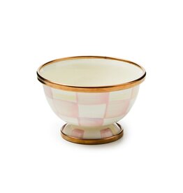 MacKenzie-Childs Rosy Check Little Sugar Bowl