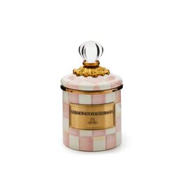 MacKenzie-Childs Rosy Check Mini Canister