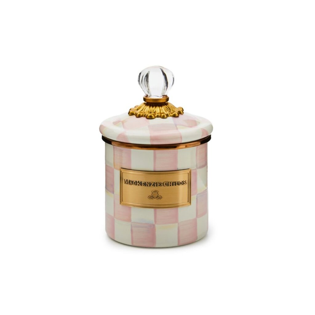 MacKenzie-Childs Rosy Check Demi Canister