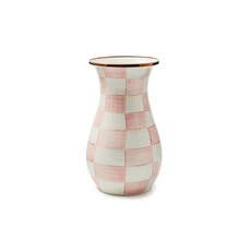 MacKenzie-Childs Rosy Check Tall Vase