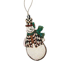 Snowman Beaded Ornament