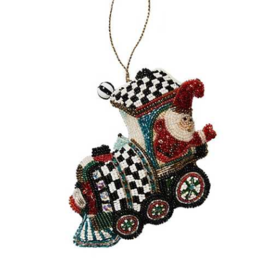 Train Beaded Ornament